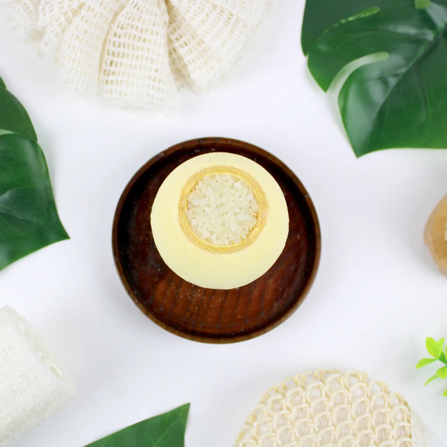 bombe de bain + sels senteur vanille 150 gr