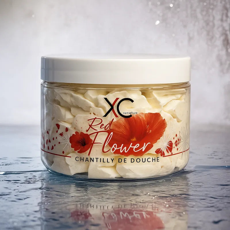 chantilly de douche Red flower (inspi flower)