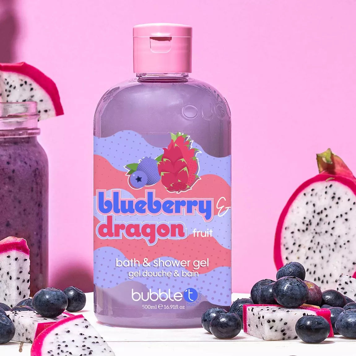 gel douche smoothie myrtilles fruit du dragon (500ml)
