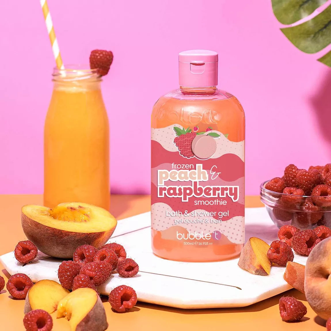 gel douche smoothies pêche framboise (500ml)