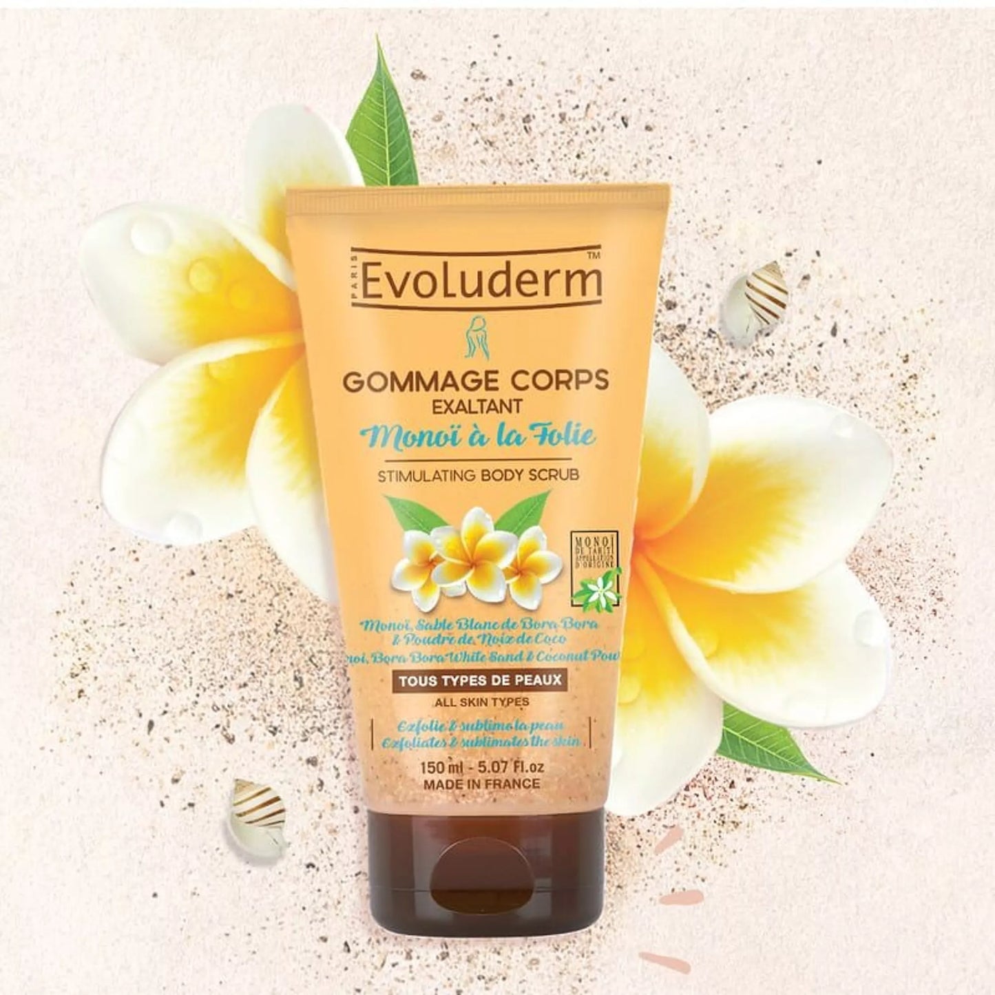 gommage corps exaltant monoï à la folie 150ml