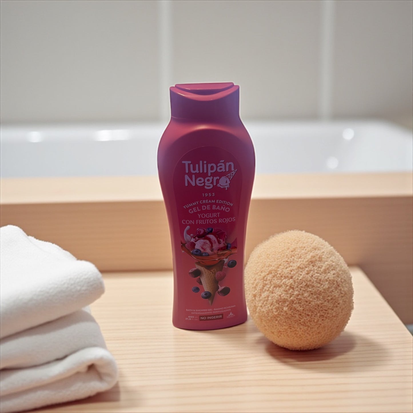 GEL DOUCHE TULIPAN crème glacée fruits rouges