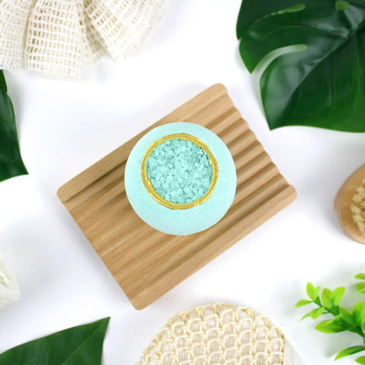 bombe de bain + sels senteur monoi 150 gr