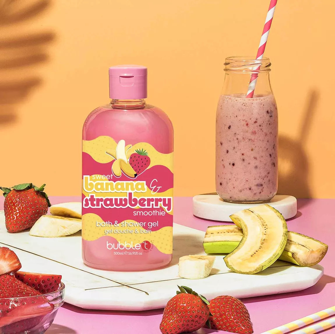 gel douche smoothie banane fraise (500ml)