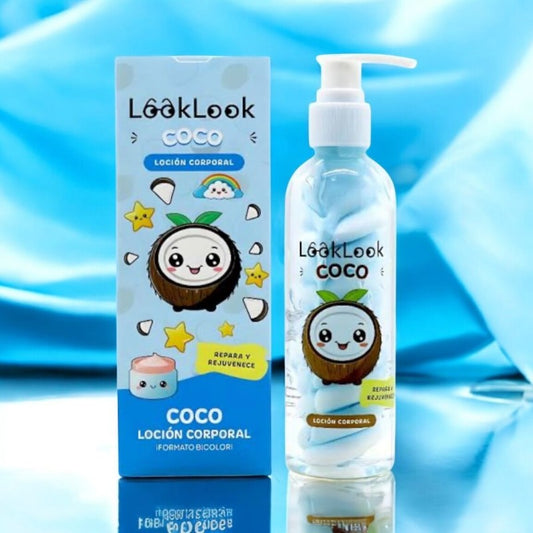 lait corporel bicolore look look coco