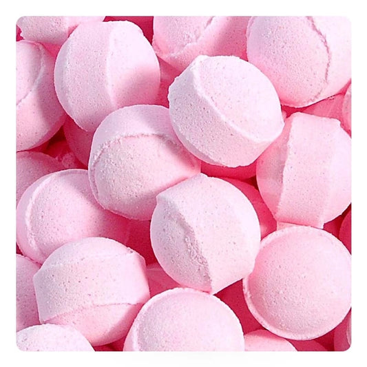 Mini-billes effervescentes bicolores parfum "ROSE"
