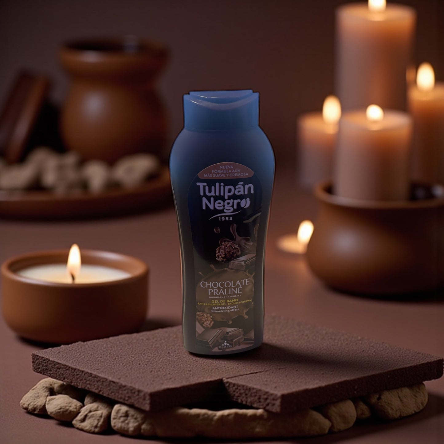 GEL DOUCHE TULIPAN chocolat praliné